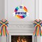 Large Gay Pride Bows for Wreath, LGBTQ Rainbow Wreath Bows Colorful Burlap Bows Love is Love Rainbow Stripes Bow Pride Month Holiday Farmhouse Craft Bows for Front Door Pride Month Decorations